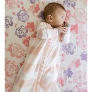 Burt’s Bees Rugby Stripe Organic Beekeeper™ Wearable Baby Blanket - Blossom Pink